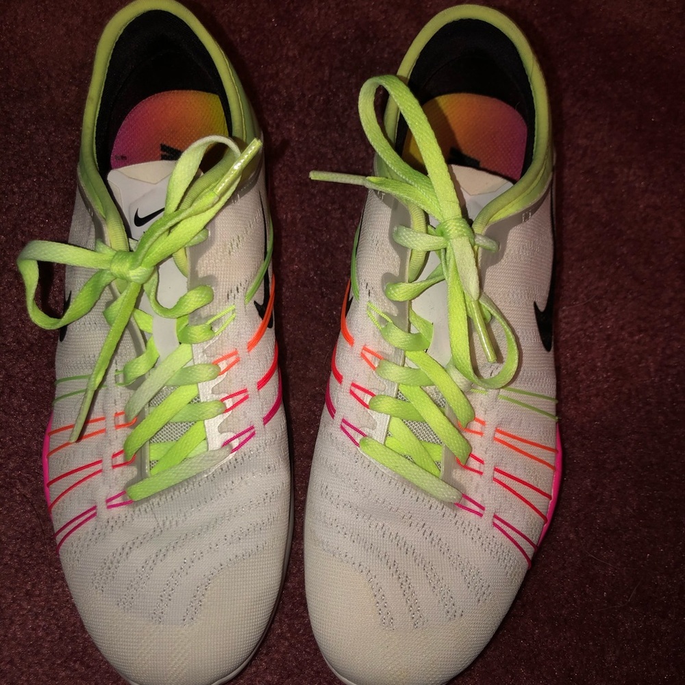 Nike neon running sneakers